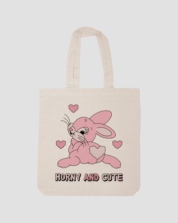 HORNY AND CUTE TOTE