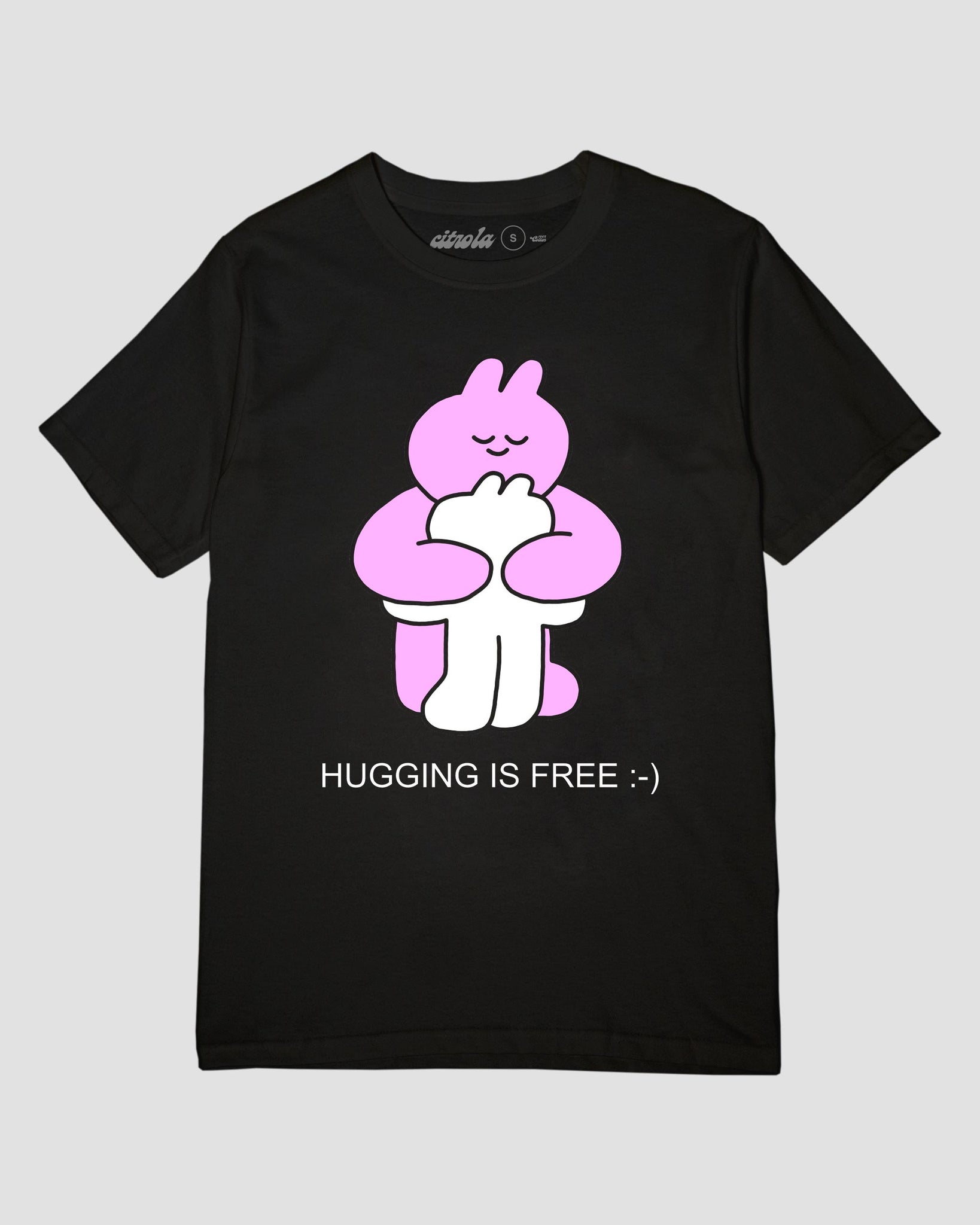 HUGGING IS FREE UNISEX TEE