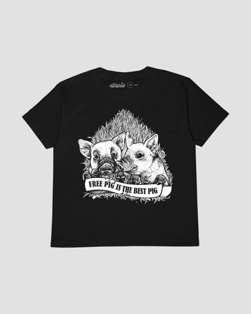 FREE PIGS KIDS TEE