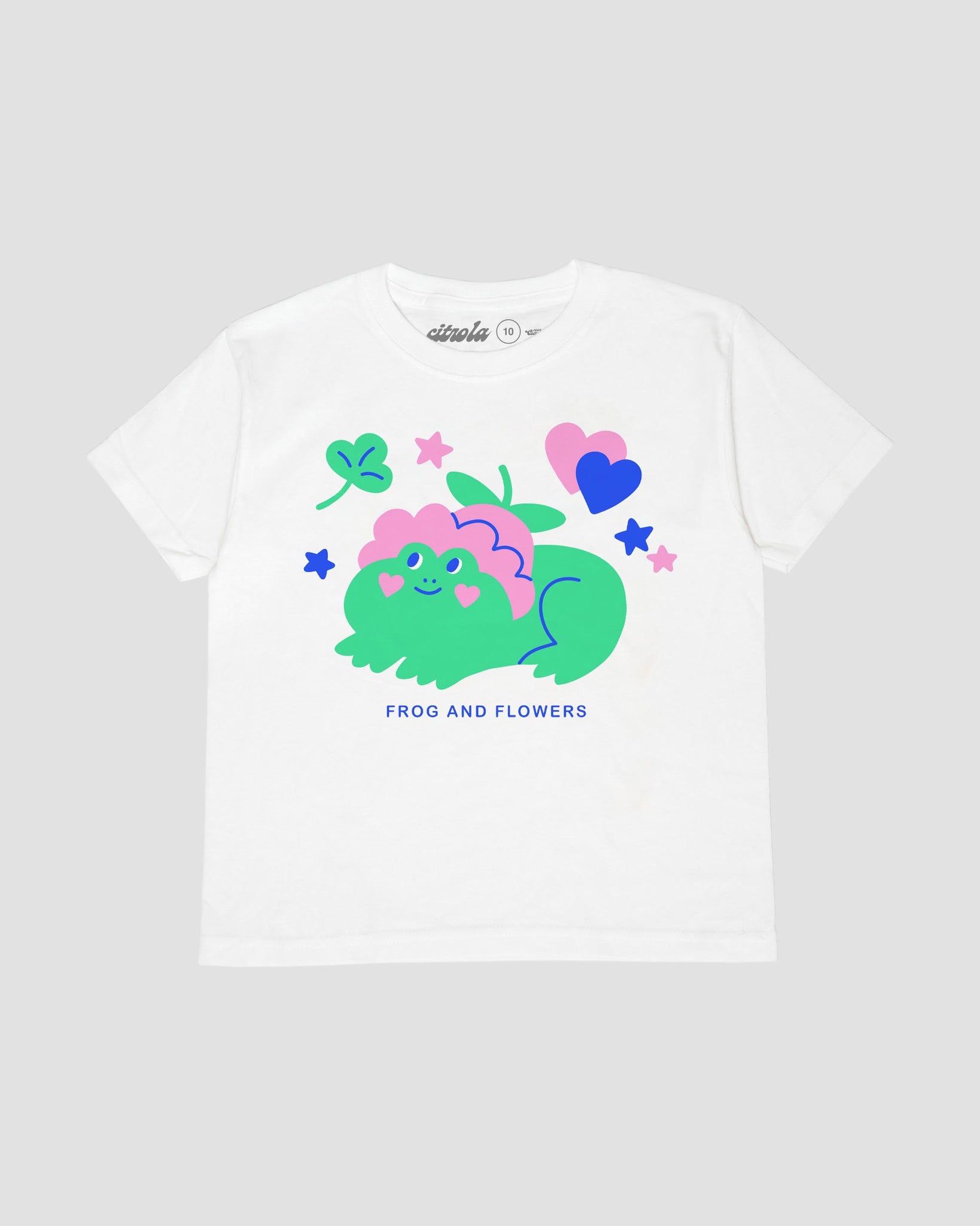 FROG AND FLOWERS KIDS TEE