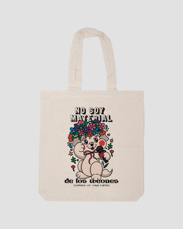 VIRALES — NO SOY MATERIAL TOTE