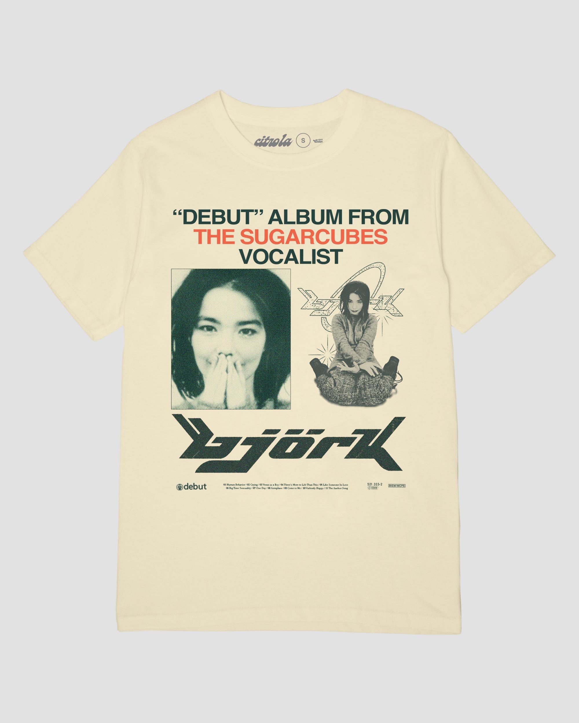 ミュージシャン XL Bjork Cornucopia Debut natural tee björk cornucopia Cornucopia Tシャツ 2023 東京 ミュージシャン XL