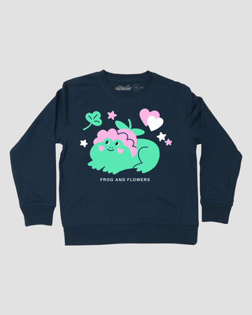 FROG AND FLOWERS KIDS CREW