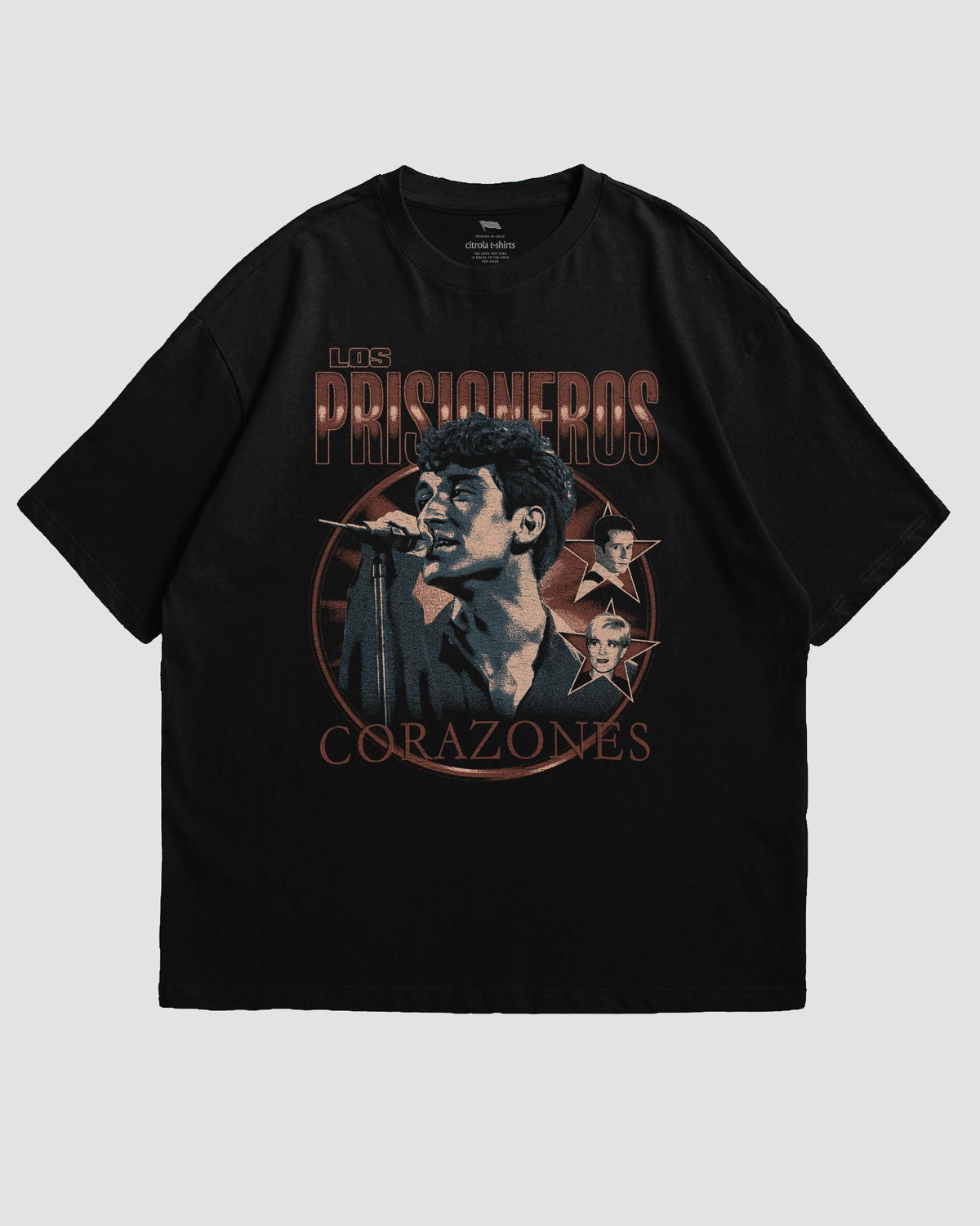 LOS PRISIONEROS CORAZONES UNISEX TEE