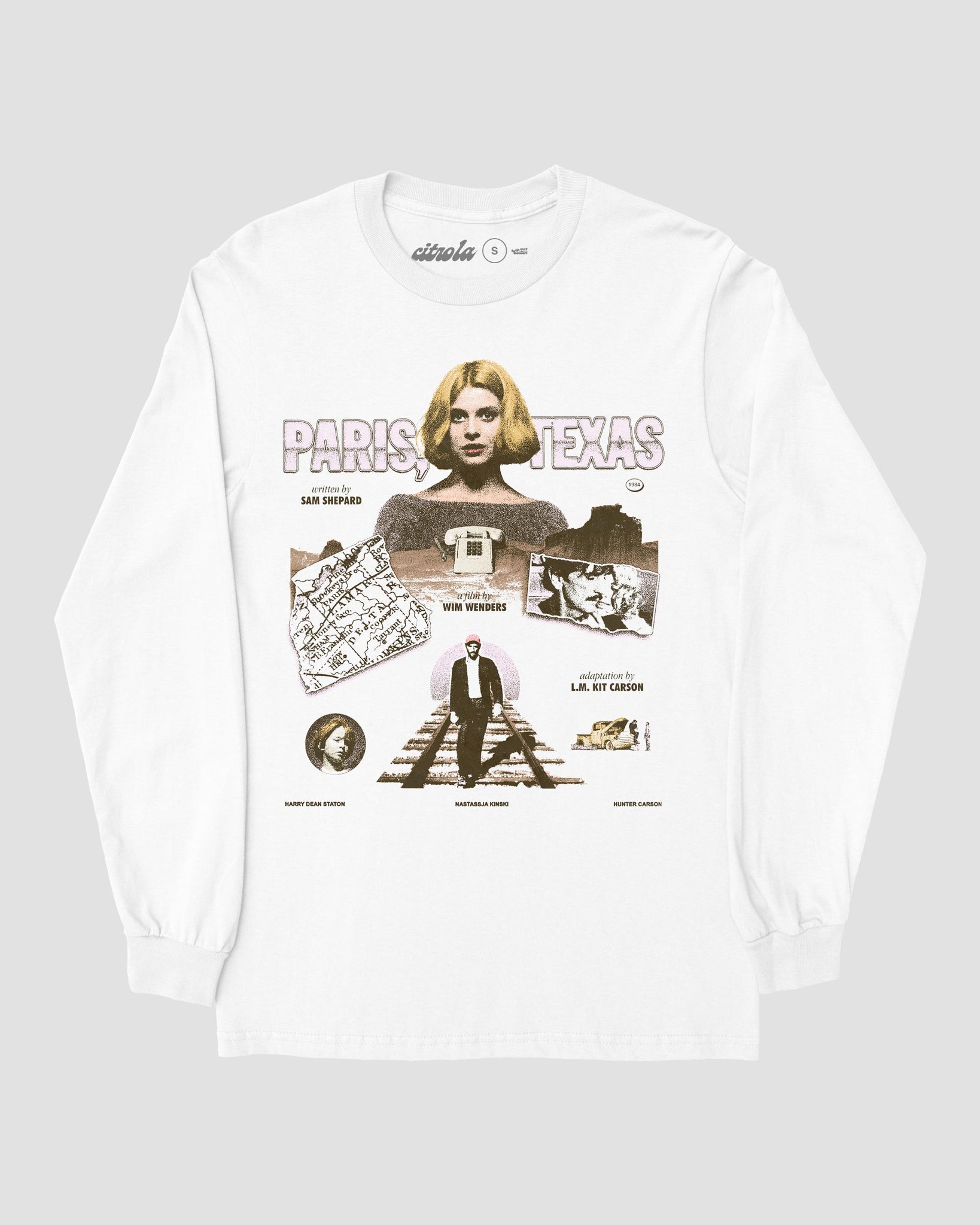 PARIS, TEXAS LONG SLEEVES TEE