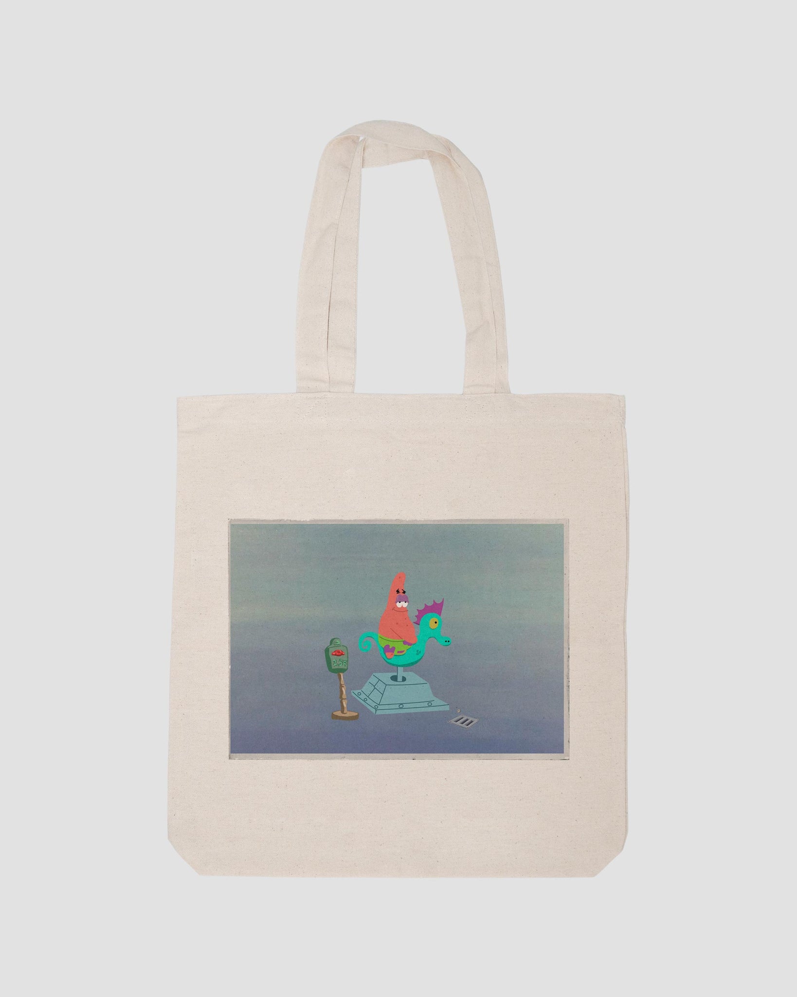 PATRICIO EN SU CABALLITO DE MAR TOTE