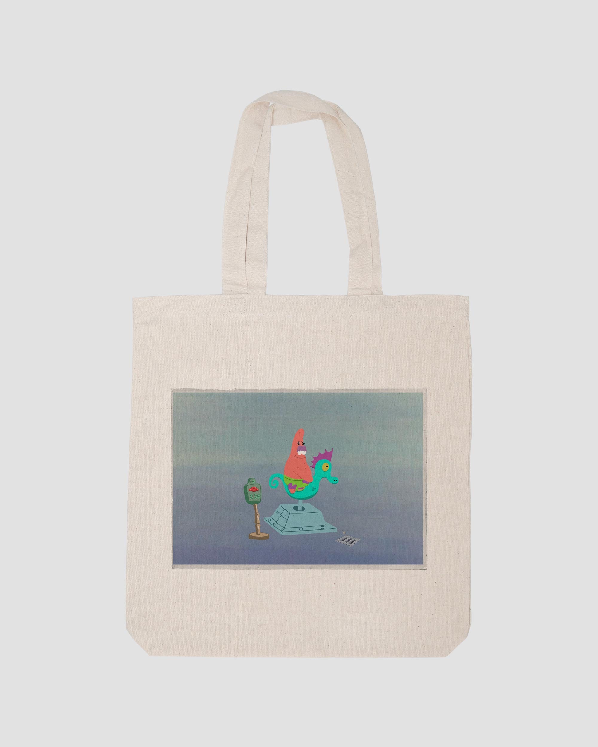 PATRICIO EN SU CABALLITO DE MAR TOTE