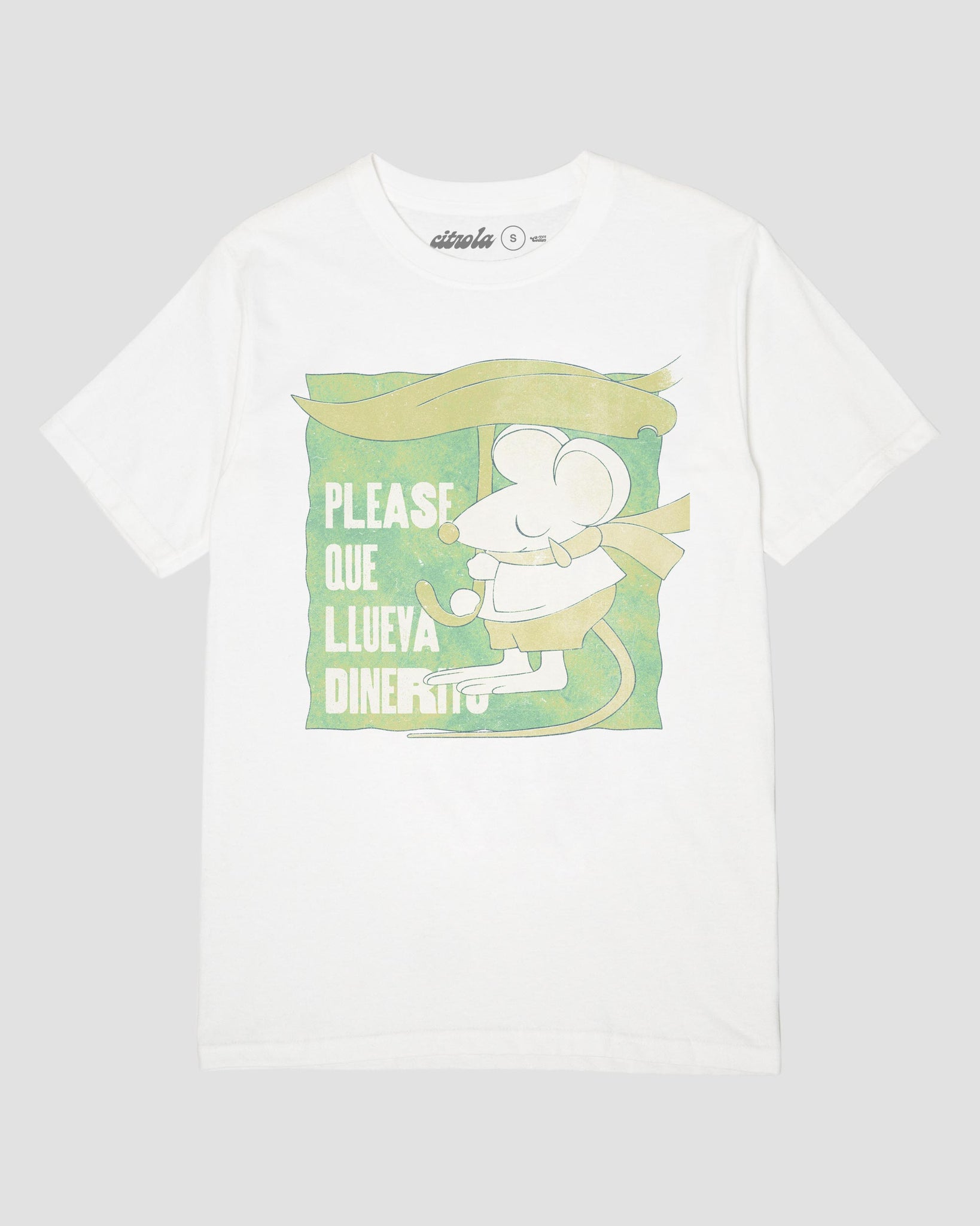 PLEASE QUE LLUEVA DINERITO UNISEX TEE