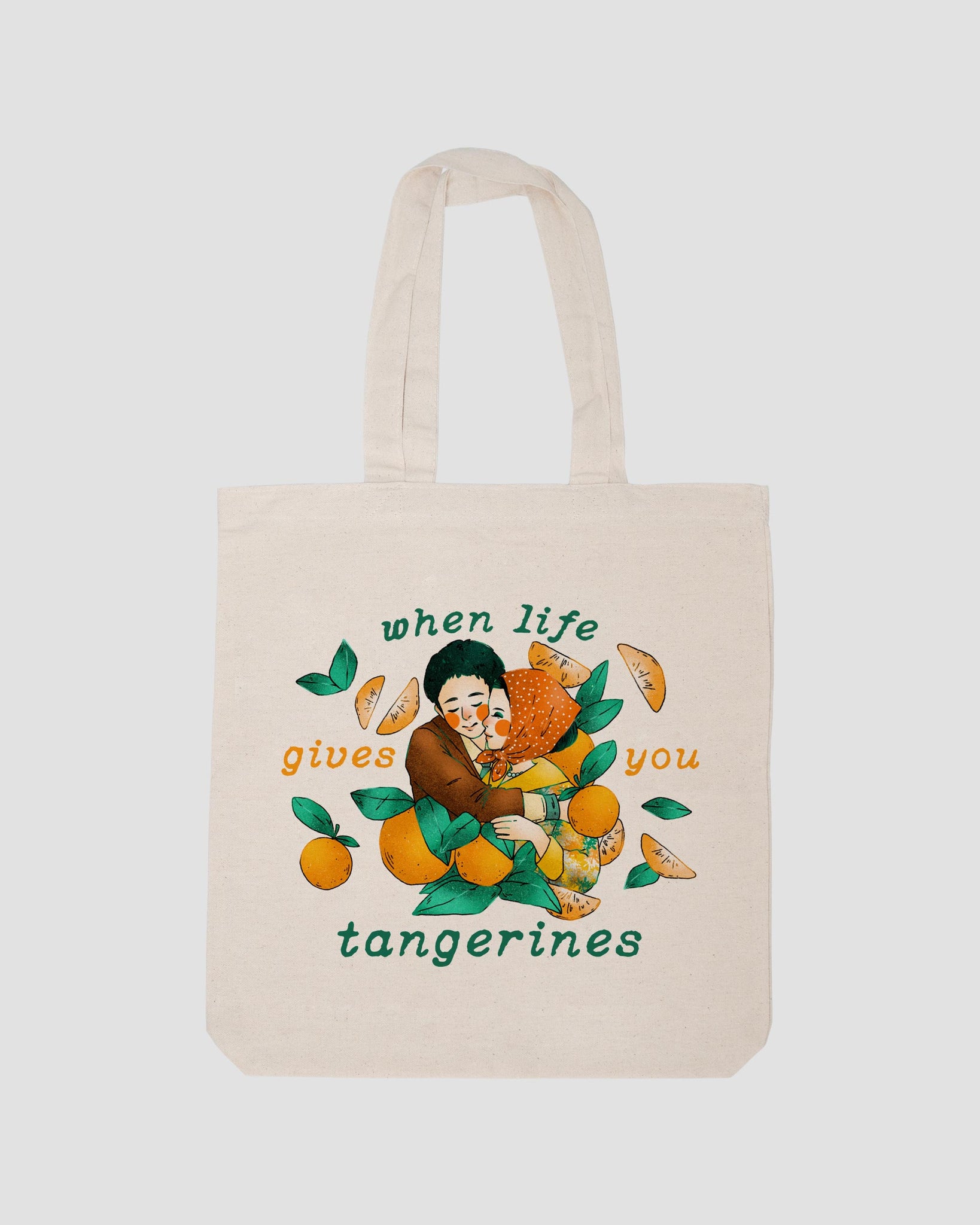 WHEN LIFE GIVES YOU TANGERINES TOTE