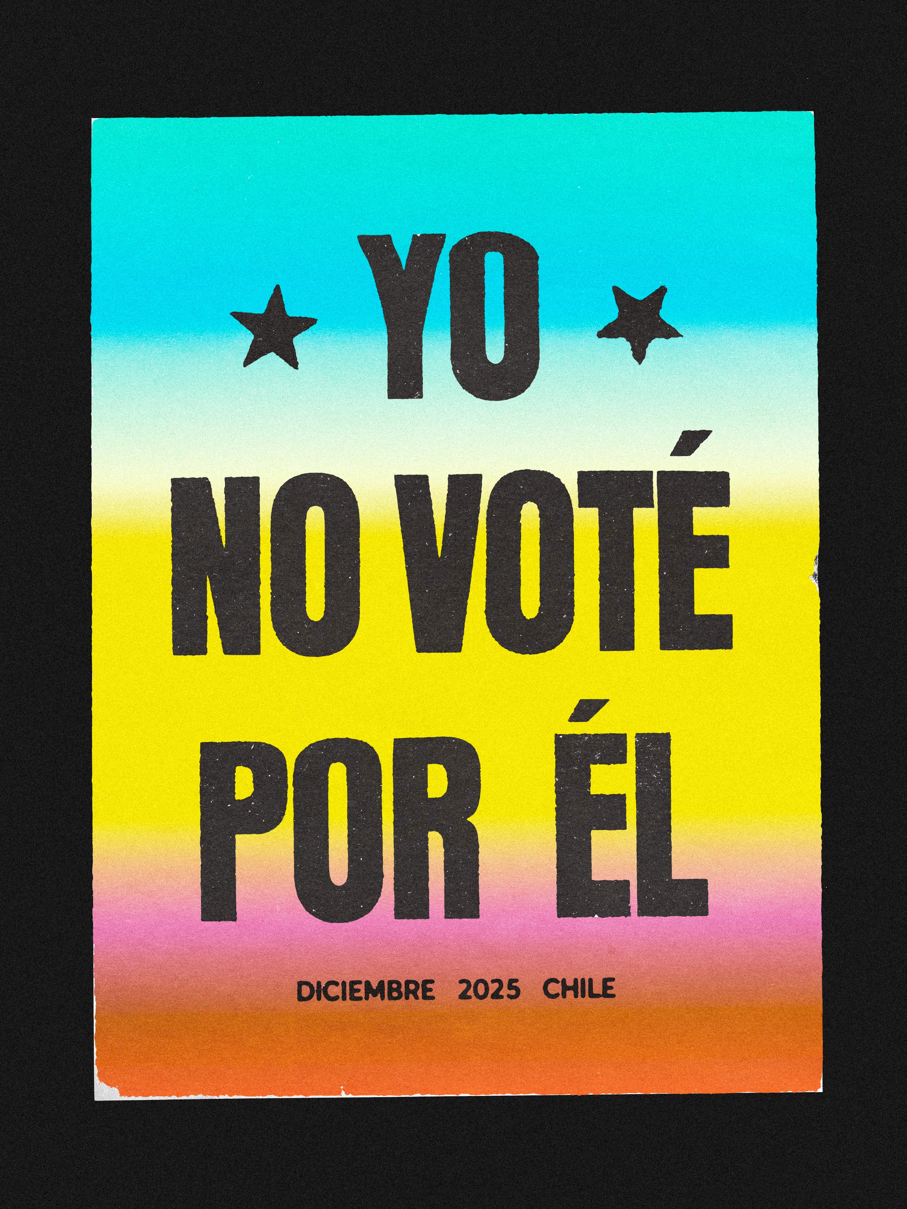 YO NO VOTÉ POR ÉL POSTER